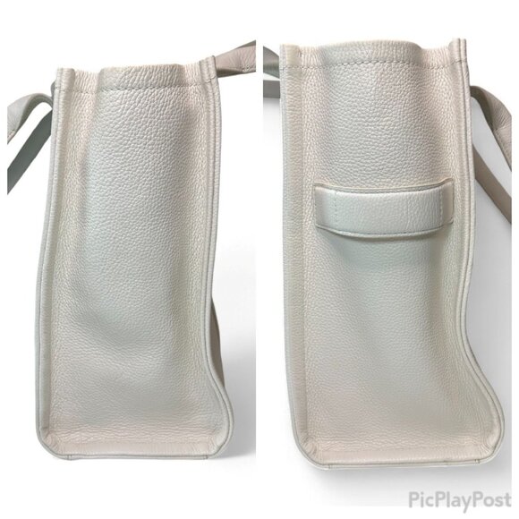 Marc Jacobs The Leather Large Tote Bag - Cream/White (Like New) - Picture 9 of 14